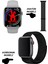 Akıllı Saat Apple Iphone Uyumlu Nfc Özellikli Watch 8 Pro Bt Konuşma Özellikli Akıllı Saat Hasır Kordon 1
