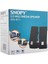Snopy SN-611, 6W, 1+1, Masaüstü Speaker, Ac 220V (Siyah) 4