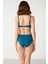 Çıkarılabilir Push Up Destekli Violca Düz Renk Toparlayıcı Bikini 3