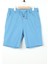 Normal Bel Normal Mavi Erkek Çocuk Şort Poplın Shorts 1