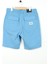 Normal Bel Normal Mavi Erkek Çocuk Şort Poplın Shorts 2