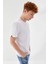 Subliminal Ny City Baskılı Bisiklet Yaka Regular Fit Tişört Beyaz 3