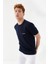 Göğüs Andmen Sırtı M+Rc Noir Baskılı Bisiklet Yaka Regular Fit Tişört Lacivert 5