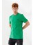 Göğüs Andmen Sırtı M+Rc Noir Baskılı Bisiklet Yaka Regular Fit Tişört Benetton Yeşili 5