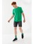 Attitude Motivated Baskılı Bisiklet Yaka Regular Fit Tişört Benetton Yeşili 1