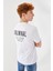 Subliminal Ny City Baskılı Bisiklet Yaka Regular Fit Tişört Beyaz 5