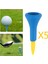 5 Kauçuk Golf Tees Sarı Için Neredeyse Kırılmaz 42MM (Yurt Dışından) 4