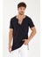Asimetrik V Yaka T-Shirt 5