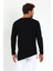 Asimetrik Açık Yaka Uzun Kollu Basic T-Shirt 2
