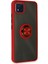 Realme C11 2021 Kılıf Montreal Yüzüklü Silikon Kapak - Kırmızı 300099 3