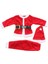 Kırmızı Kemerli Şapkalı Unisex Noel Kostümü Takımı 1