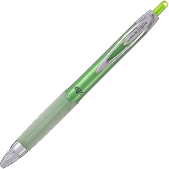 Uni-Ball Signo UMN-155-07 – Penna Gel Retrattile 0,7 Mm, Inchiostro Verde, Scrittura Fluida, Confezione 12 Pezzi
