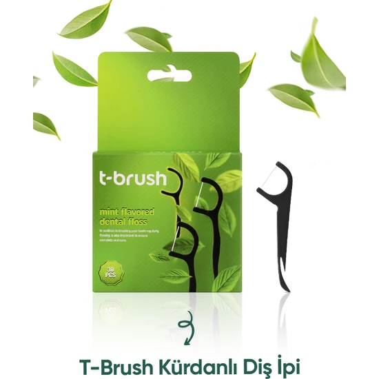 T-Brush Kürdanlı Diş Ipi – 30 Adet