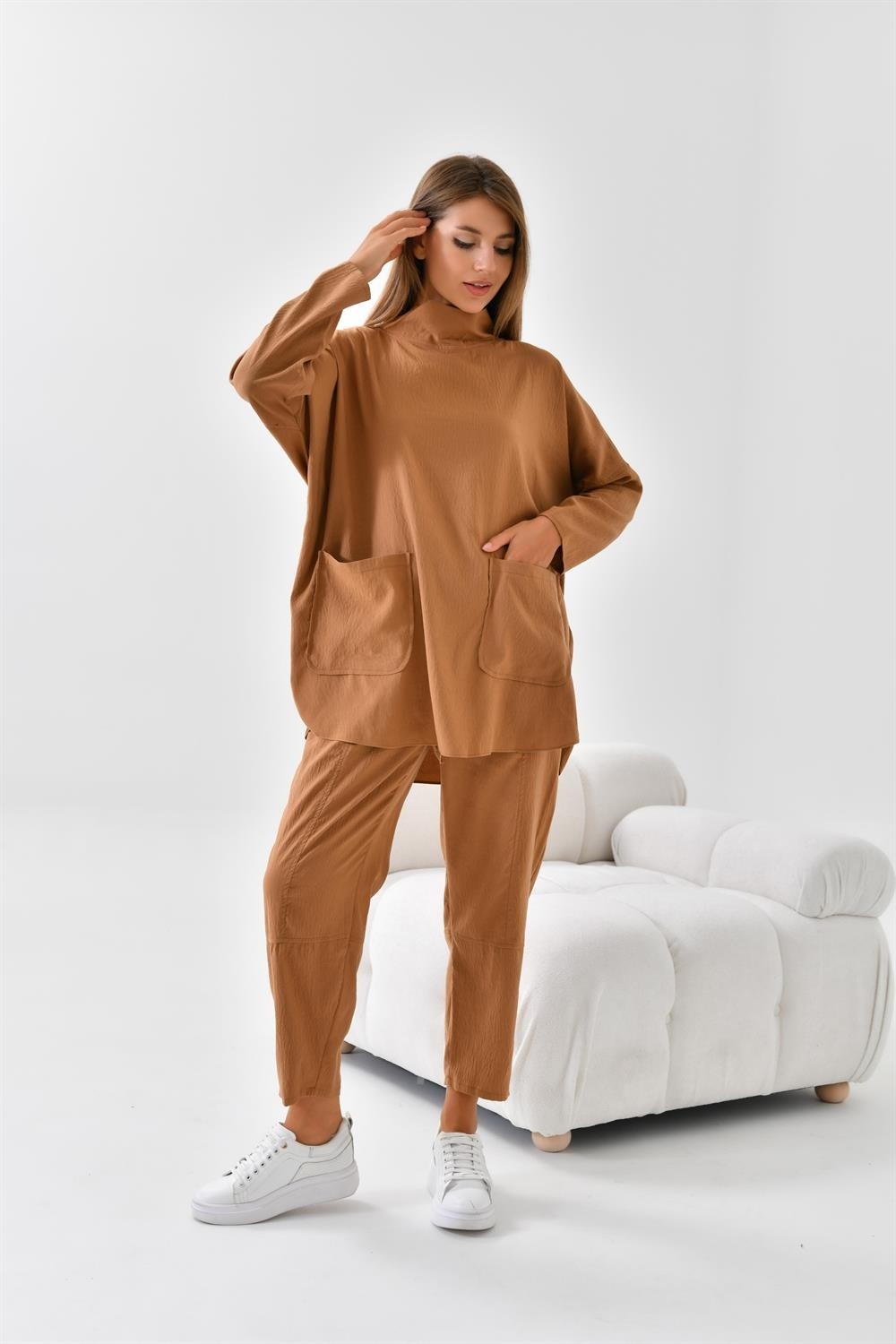 FTZ Women Kadın Takım Beige 30508 görsel 6