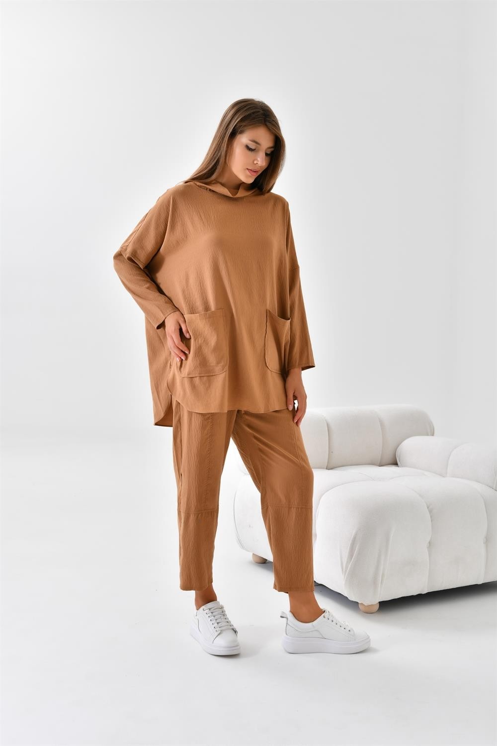 FTZ Women Kadın Takım Beige 30508 görsel 8