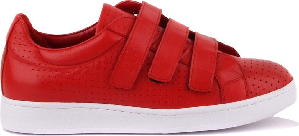 Sail Laker's - Kırmızı Deri Cırtlı Erkek Ayakkabı 101-3706-HE754