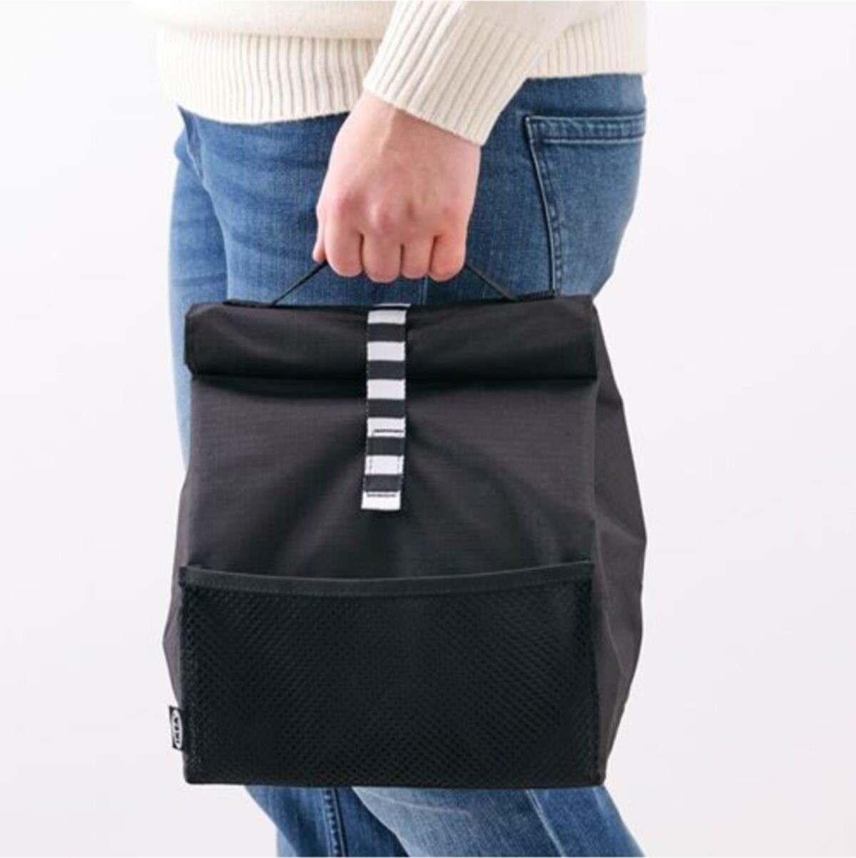 IKEA Siyah Yemek Çantası 22X17X35 cm Seyahat ve İş Kullanımı İçin Asılabilir Maks.5 kg görsel 2
