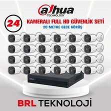 Dahua 24 Kameralı 20 Metre Gece Görüşlü Full Hd Güvenlik Kamera Seti