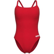 Arena Women's Team Swimsuit Challenge Solid Kadın Yüzücü Mayosu Kırmızı 004766450
