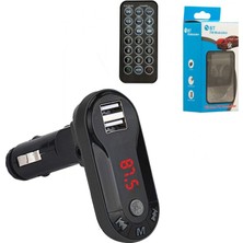 Melek Store  Hello HL-19683 Bt-Fm Modulatör Çift Usb/sd/mp3 12-24 Volt Hafızasız Bluetooth Fm Transmıtter