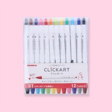 Zebra Clickart Retractable Sign 12'li Kalem Seti 0.6 mm St