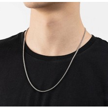 Viking Paslanmaz Çelik  Orta Kalın Dizayn Erkek Zincir Kolye