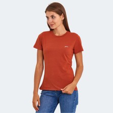 Slazenger KORNELI I Kadın Slim Fit Kiremit Tişört