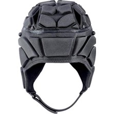 Qixun Rugby Kask Başlık Scrum Hokey Kafa Koruyucusu Şapka 55 cm Siyah M Korumak (Yurt Dışından)