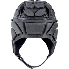 Qixun Rugby Kask Başlık Scrum Hokey Kafa Koruyucusu Şapka 55 cm Siyah M Korumak (Yurt Dışından)