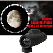 Qixun Dış Mekan Yürüyüş Teleskobu Için Tripod Klipsli Hd Optik Monoküler 40X Yakınlaştırma (Yurt Dışından)