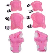 Qixun Çocuklar Bisiklet Kask Kaykay ile Set, Dağ Bisikleti (1x Kask + 2x Ped ve Pembe (Yurt Dışından)