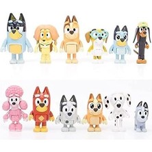 Qixun 12'li Bluey Friends Collie Oyuncak Seti (Yurt Dışından)