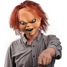 Qixun 2021 Chucky Maskesi Çocuğun Oyun Kostüm Masques Ghost Chucky Maskeleri Korku Yüz Lateks Maskarilla (Yurt Dışından)