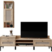 Venatto Trio Wood Hasırlı Tv Ünitesi