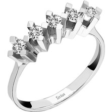 Sirius Pırlanta F Renk 0,30 Karat Pırlanta 5 Taş Yüzük 0441R0047