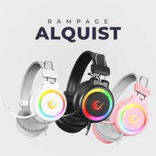 Rampage Alquist SN-R10 Pembe 3,5mm Rgb Gaming Oyuncu Mikrofonlu Kulaklık