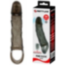Hizliexpress Titreşimli Penis Kılıfı 5Cm Dolgulu Uzatmalı Prezervatif Vibratör