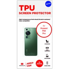 Wrapsol Huawei P60 Pro Mat Arka ve Yan Kaplama Tam Kaplayan Hd Film