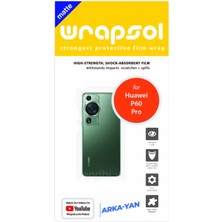 Wrapsol Huawei P60 Pro Mat Arka ve Yan Kaplama Tam Kaplayan Poliüretan Film