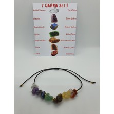 Gümüştel El Sanatları Doğal 7 Çakra Taşı Bileklik Orijinal Doğal Taş