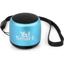 You Watch You Smart YS102 Mini Mavi Bluetooth Hoparlör Ses Bombası