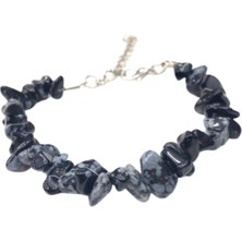 Gümüştel El Sanatları Sertifikalı Obsidyen Taşı Doğal Taş Bileklik