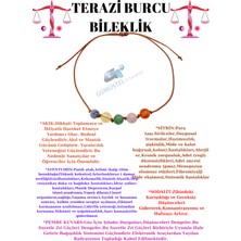 Gümüştel El Sanatları Sertifikalı Özel Tasarım Doğal Taş Terazi Burcu Bileklik Sodalit Sitrin Aventurin Pembe Kuvars Akik