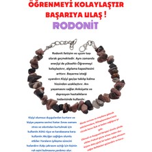 Gümüştel El Sanatları Sertifikalı Doğal Taş Öğrenme,Başarı Bilekliği (Rodonit Doğal Taş Bileklik)