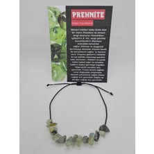 Gümüştel El Sanatları Doğal Prehnite Taşı Bileklik Orijinal Doğal Taş