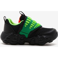 Skechers Lil' Saurus - Claw Hunter Küçük Erkek Çocuk Siyah Işıklı Spor Ayakkabı 402282N Bklm