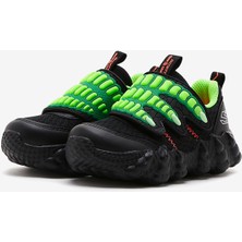Skechers Lil' Saurus - Claw Hunter Küçük Erkek Çocuk Siyah Işıklı Spor Ayakkabı 402282N Bklm