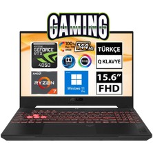 ASUS Tuf Gaming A15 FA507NU-LP052A12 Ryzen7 7735HS 16GB 512SSD RTX4050 15.6" Fullhd W11P Taşınabilir Bilgisayar