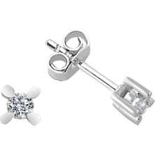 Sirius Pırlanta F Renk 0,10 Karat Pırlanta Tektaş Küpe 0441E0002