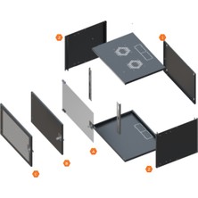 Kastap 9U 19" Soho Rack Kabinet 540x400 mm